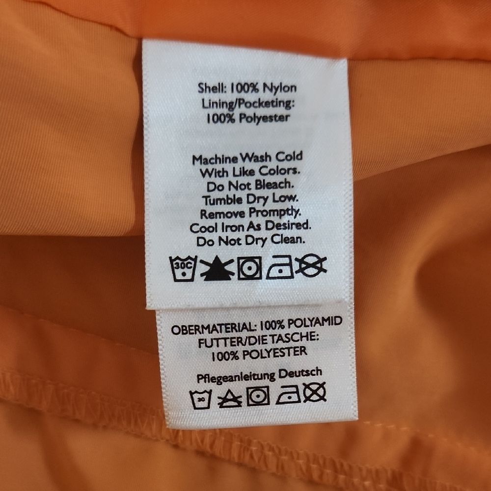 Eddie Bauer Travex Orange Jacket Women XS Coat Multiple Pockets Nylon Polyester - Picture 6 of 9